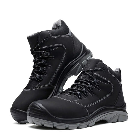 Men's Hybrid Steel Toe Work Boots Water Resistant Safety Shoes That Feel Like Sneakers Yet Stand Up To Tough Jobs With Industrial Grade Protection And Lightweight Breathable Comfort