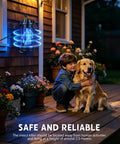 All Season Bug Zapper For Indoor And Outdoor Use With 4200V Electric Grid Waterproof Mosquito Killer 365nm UV Light on patio