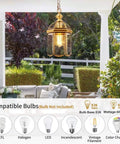 Outdoor Brass Hanging Light Fixtures Built to Last Weatherproof Pendant Lighting for Exterior Ceiling Porch Garden