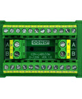 Two Row 2x12 Position Screw Terminal Block Distribution Module 30A 300V With Screw Mount A And B Channels Extensible