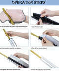 Operation steps for Eight Piece Self Adhering Pipe Insulation Foam Tubes With Aluminum Foil Wrap for outdoor water lines protection