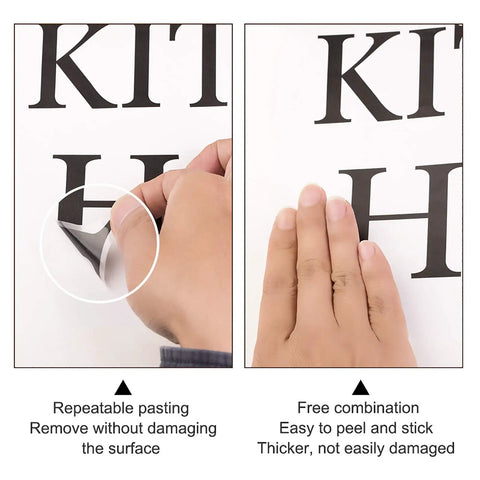 Applying Kitchen Wall Stickers Set With Inspiring Quote The Kitchen Is The Heart Of The Home Vinyl Wall Decal, peel and stick demo.
