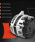 110 Amp 12V Alternator For Mitsubishi Lancer 2004 2005 2006 2.4L And Outlander 2003 2004 2005 2006 6 Groove Pulley Clockwise Replacement Part OEM Grade 1800A064 MN183450