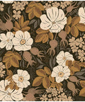 Fresh Black And Brown Vintage Floral Peel And Stick Wallpaper Removable Contact Paper For Cabinets And Drawers Renter Friendly Wall Decor