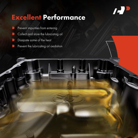 All In One Transmission Oil Pan With Filter And Drain Plug For Ram 1500 showing oil flow and performance benefits