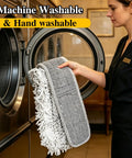 Score A Spotless Shine Daily With This Beast Mode 36 Inch Commercial Dust Mop Featuring A 62 Inch Adjustable Handle And Three Dense Washable Inserts For Easy Cleanin Across Hard Floors, machine washable.