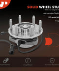 Two Front Wheel Bearing And Hub Assembly With ABS For 2002 2009 Chevy Trailblazer SSR Envoy XL XUV Ascender Bravada Rainier 6 Lug
