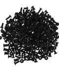 Complete Heavy Duty 170 Piece Steel Furniture Screw And Nut Kit With Robust Bolt Connectors For Bedroom Assembly No Sweat Setup Dang Sturdy Pro Grade Hardware Fixtures black steel screws and nuts piled together