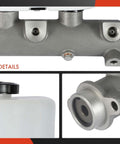 Brake Master Cylinder With Reservoir And Cap For Ford Excursion 2000 2005 And F Series Super Duty Trucks Including F250 F350 F450 F550 1999 2004 Plus F53 1999 2000 2014 Replacement OE F81Z2140EA M390530 3C3Z2140AB Built For Rugged Ford Trucks product details showing metal cylinder body and reservoir cap