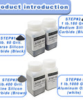 4 Step Rock Tumbler Grit And Polish Refill Kit With Silicon Carbide Grit For Coarse To Final Polish Includes 60 180 400 1000 Grits