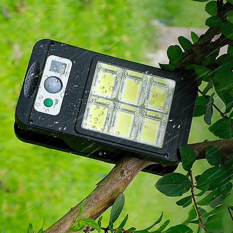 Beast 1kW Micro Hydroelectric Generator Portable Water Turbine Power Station with LED lights on tree branch