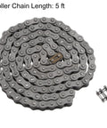 Beefy Heavy Duty Roller Chain For Motorcycles And Bikes One Half Inch Pitch Five Feet Long Carbon Steel Industrial Drive Chain