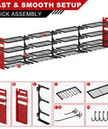 Gear Up Your Garage With This Beast Power Tools Organizer Wall Mount Featuring 16 Drill Holders, 65 Inch Frame, Red System