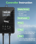 Controller for Workhorse Amphibious Water Pump with operation mode display and flow rate adjustment buttons.