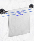 Oil Rubbed Bronze 24 Inch Suction Cup Towel Bar Removable Vacuum Towel Holder For Bathroom No Drill Door Mount Adhesive