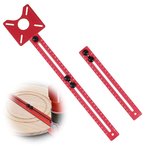 4 In 1 Router Milling Groove Bracket Kit With Extended Circle Milling Guide, Pro Grade Aluminum Alloy Construction