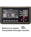 3 Axis DRO LCD Screen Digital Readout For Milling Machine And Lathe Tooling showing 7 Inch LCD display with built-in manual
