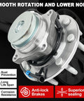 Pair Front Wheel Bearing Hub Assembly For Express 2500 3500 And Savana 2500 3500 Vans 2003 To 2017 8 Lug With ABS