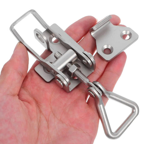 Heavy Duty Stainless Steel Toggle Clamp Latch With Lock Hole And Quick Release For Boxes Luggage Industrial Equipment Cabinets And Tool Cases Workhorse Durable Secure Latching
