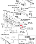 Diagram of Front And Rear Spoiler Molding Clip Kit 25 Pcs For Toyota And Lexus Cars OEM 75392-35220 highlighted part
