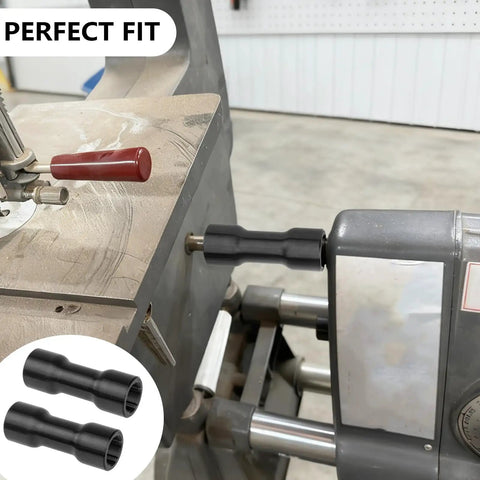 Versatile Woodworking Coupler Adapter 2 Pack For Mark 7 Mark V And Mark 4 Gear Plug And Play Quick Connect To Link Components Heavy Duty Build Easy Install Keeps Your Setup Flexible, black 3D-printed coupler on woodworking machine