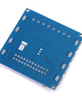 Back view of ATX Power Supply Breakout Board 24 Pin Module With 6 USB Ports, showcasing circuit design and mounting holes.