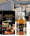 Seat Repair Adhesive For Roof Liner And Upholstery, Quick Dry Bonding Glue For Leather, sofa, car interiors shown with brush