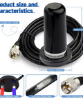 Dual Band Vehicle Ham Radio Antenna With NMO Mount Magnetic Base And Low Profile For Car Truck Or Boat 136 To 174MHz VHF And 400 To 470MHz UHF PL259 Connector Built For Amateur Rigs