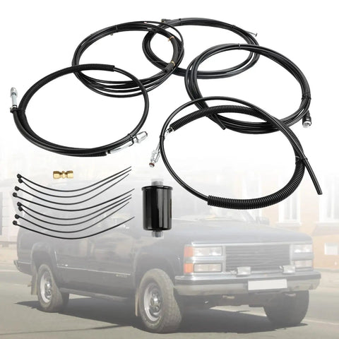Heavy Duty Fuel Pump To Motor Line Replacement Kit FL-GM43C-V For Your Ride Boost Performance And Keep Your Engine Running Smooth Without Any Headaches Today, black hose kit for truck