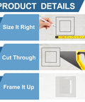 No Sweat Removable Hinged Access Panels 2 Pack Sleek White Abs Wall Hole Covers For Drywall Plumbing And Electrical Wiring Quick Fix installation steps.