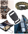 Durable Five Eighth Inch Curved Paracord Bracelet Clips Pack Of 30 Beefy Plastic Side Release Buckles with uses in crafts and outdoor gear