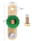 12V-24V Side Post Battery Disconnect Switch for Cars, Trucks, RVs, Boats and Marine Use, knob style, 3/8 inch terminal, 4 inch long