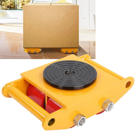 Heavy Duty 6 Ton Floor Mover Workhorse With 360 Degree Swivel Wheels And Polyurethane Coated Rollers Rock Solid Steel Frame Hassle Free Commercial Freight Hauling Rig For Warehouses And Job Sites