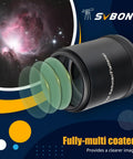 Close-up view of Field Flattener 0.8x Focal Reducer For SV550 122mm APO Refractor Telescope, showing multi-coated optics.