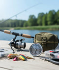 High Precision Indoor Barometer For Home Weather Tracking And Fishing Prep on outdoor dock with fishing gear
