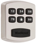 Keyless Entry Deadbolt Electronic Door Lock With Six Button Keypad For Garage Or Side Door No Key To Lose Satin Nickel One Touch Locking