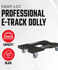 Heavy Duty Moving Dolly With Four Wheels 1500 Lb Capacity Steel Frame OPS Cargo Dollies E Track Strap Attachment Included