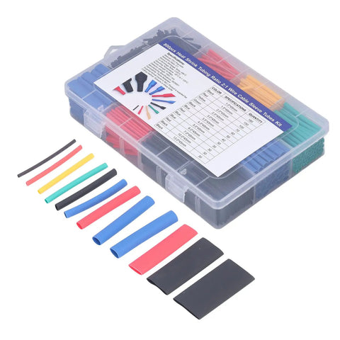 Top Notch 800 Piece Color Coded Heat Shrink Tubing Kit For Serious Electrical Insulation Waterproof Wire Protection And Daily Maintenance Projects You Gotta Have, 45mm tubes in case