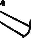 Remi Collection 30 Inch Double Towel Bar In Matte Black With Solid Brass Construction Concealed Mounting And Corrosion Resistant Finish