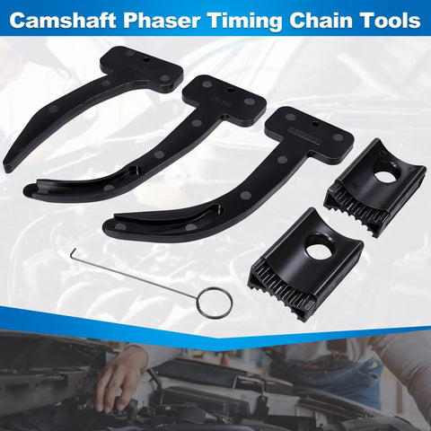 Beefed Up 3.6L Pentastar Timing Tool Kit with camshaft locking tools and phaser timing chain tools for Dodge Chrysler Jeep 2011-2019