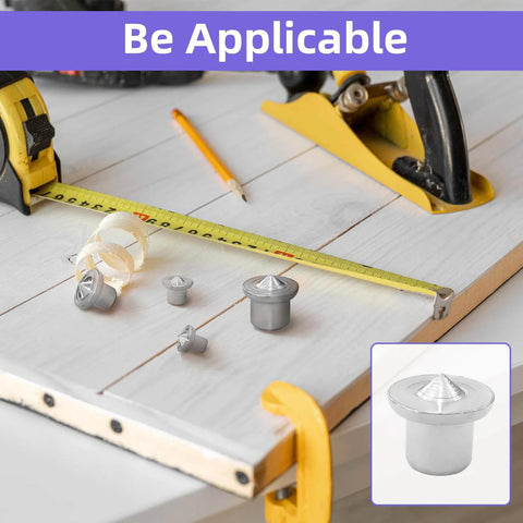 48 Piece Dowel Center Pins Set Must Have For Woodworking Includes 1/4 Inch 5/16 Inch 3/8 Inch And 1/2 Inch Solid Dowel Centers Chrome Plated Steel Rust Resistant Durable Centering Pins For Accurate Hole Marking And Drilling Transfer Plugs
