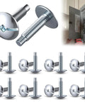 18 Pack Heavy Duty Silver Electrical Panel Screws For Square D Schneider Qo Homeline Siemens Murray Load Center Breaker Box hardware, zinc plated