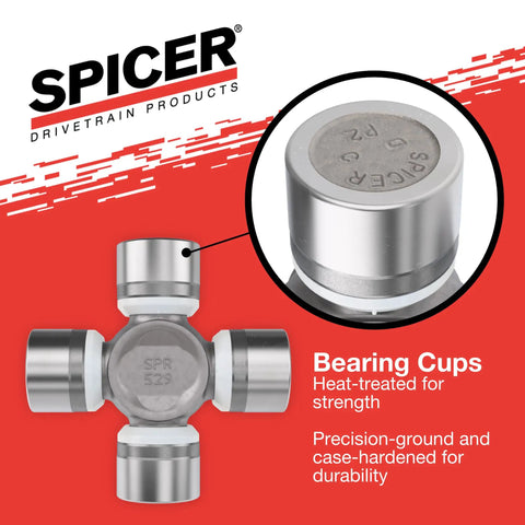 Beefed Up Heavy Duty U Joint Kit SPL70WJ ISR Series Inside Snap Ring Non Greaseable Axle Joint Bearing Cap