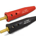 Pro Grade Tapered Welder Cable Plug LC10MP Red Black For Heavy Duty Leads 4-1/0, Fits 05080 05081 Receptacles