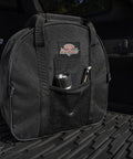 Auto Boss Cable Bag for jumper cables and cords in trunk, 600 denier ripstop fabric, full zippered closure, carry handles, car accessory organizer