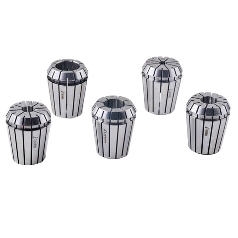 Set of five collets from ER32 Woodworking Dowel Collet Chuck System For Lathe With 5 Collets 1/4 3/8 1/2 5/8 3/4 Inch And 1 Inch 8TPI Thread