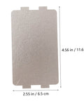 Microwave Waveguide Mica Sheets 12 Pack 4.56 x 2.55 inch heat resistant insulation pads for cooking and baking.