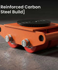 Built Tough Heavy Duty Machinery Dolly With 360 Degree Swivel Casters For Warehouses Factories And Job Sites Carbon Steel Industrial Machine Skates For Easy Moving Of Bulky Tools And Large Loads, reinforced carbon steel build