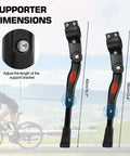 Universal Bike Stand With Kickstand For Adult And Kids Bikes Built To Last Easy Repair Adjustable Rear Side Aluminum Alloy Stand