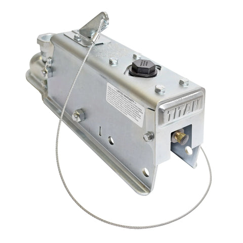 Titan zinc-plated drum brake actuator, bolt-on, 7,000-lb capacity, steel construction